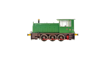 HELJAN OO GAUGE - 2503 - CLASS 05 DIESEL SHUNTER CIDER QUEEN GREEN WASP STRIPES