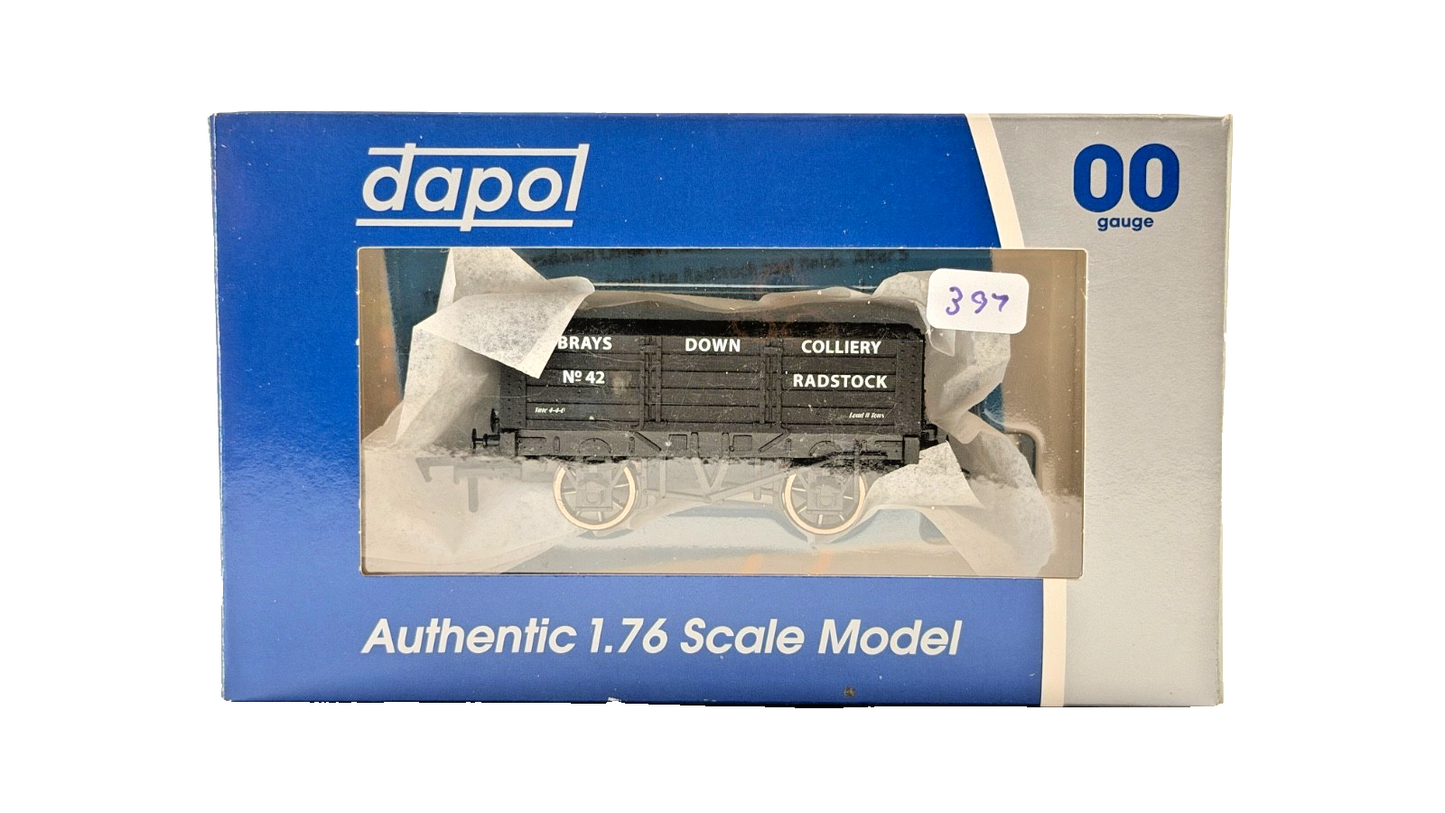 DAPOL 00 GAUGE - BRAYS DOWN COLLIERY OF RADSTOCK WAGON NO.42 (LIMITED EDITION)