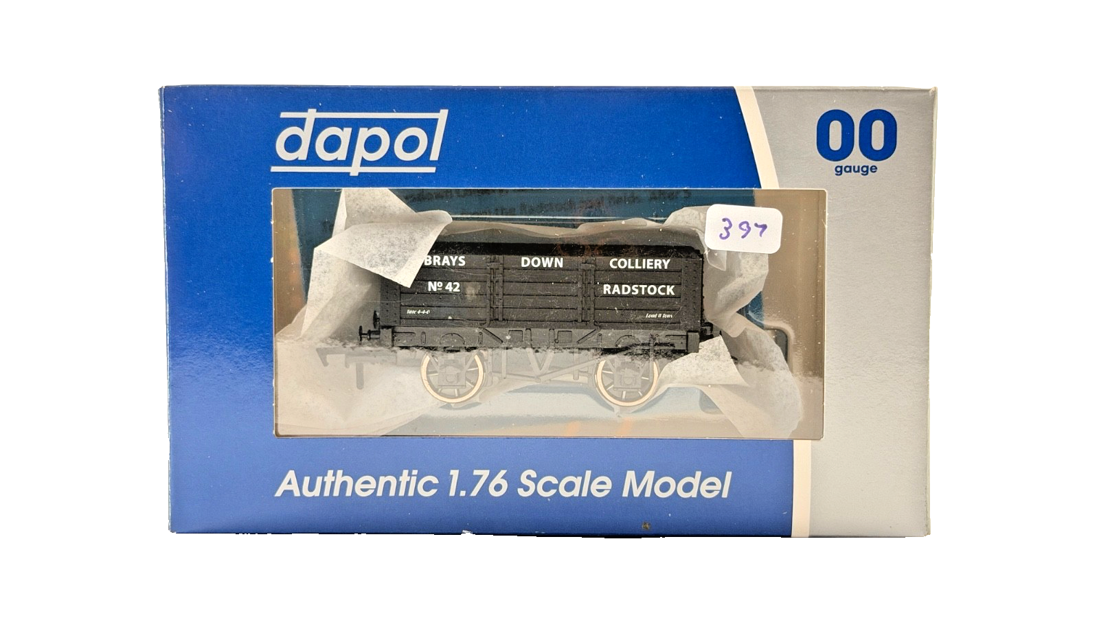 DAPOL 00 GAUGE - BRAYS DOWN COLLIERY OF RADSTOCK WAGON NO.42 (LIMITED EDITION)