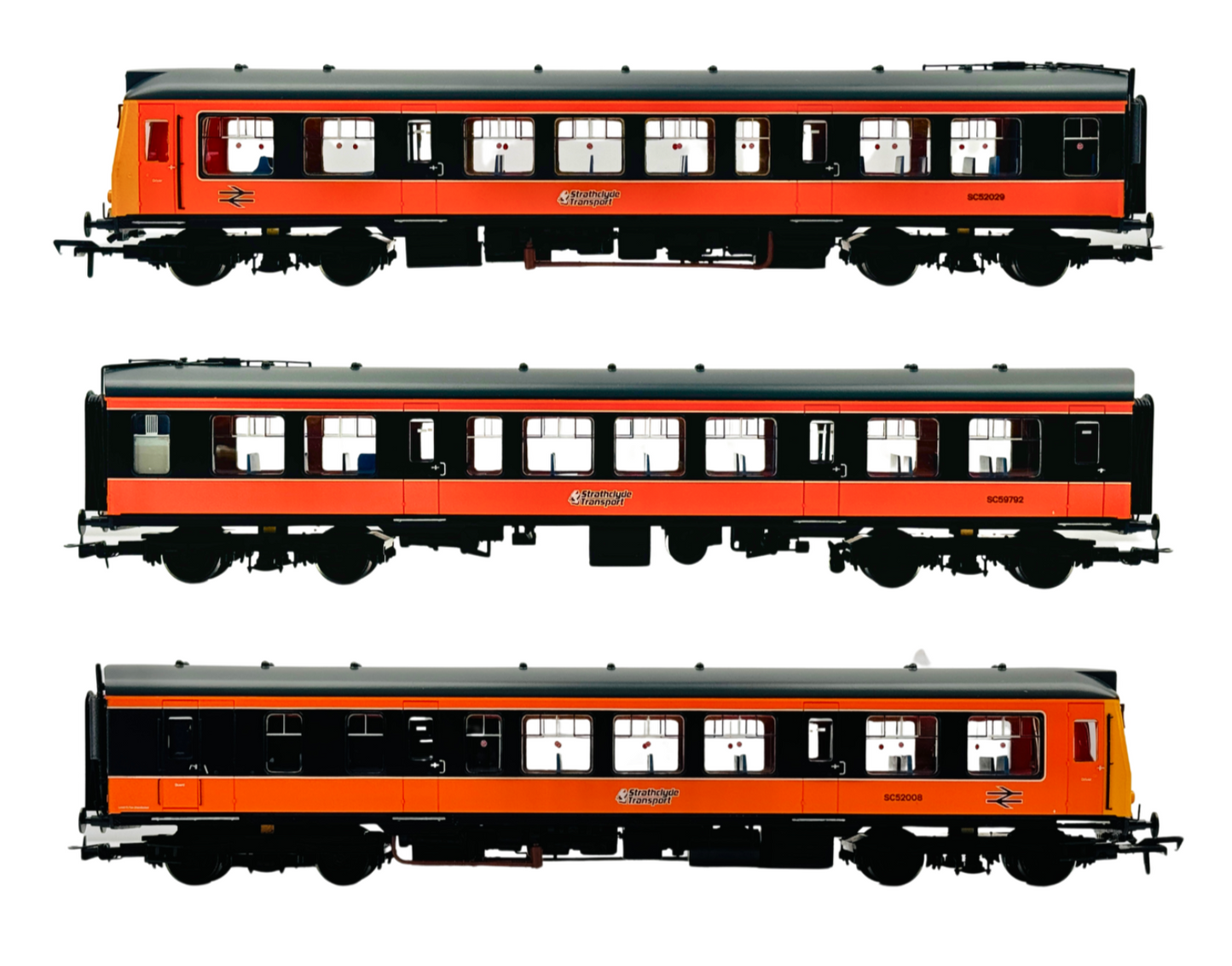 BACHMANN 00 GAUGE - 32-910Z - CLASS 107 DMU 3 CAR STRATHCLYDE TRANSPORT (RARE!)