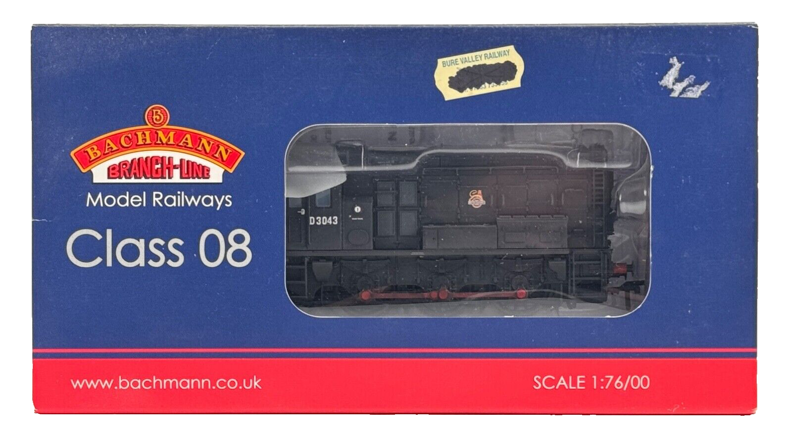 BACHMANN 00 GAUGE - 32-114A - CLASS 08 DIESEL SHUNTER D3043 RENUMBERED WEATHERED