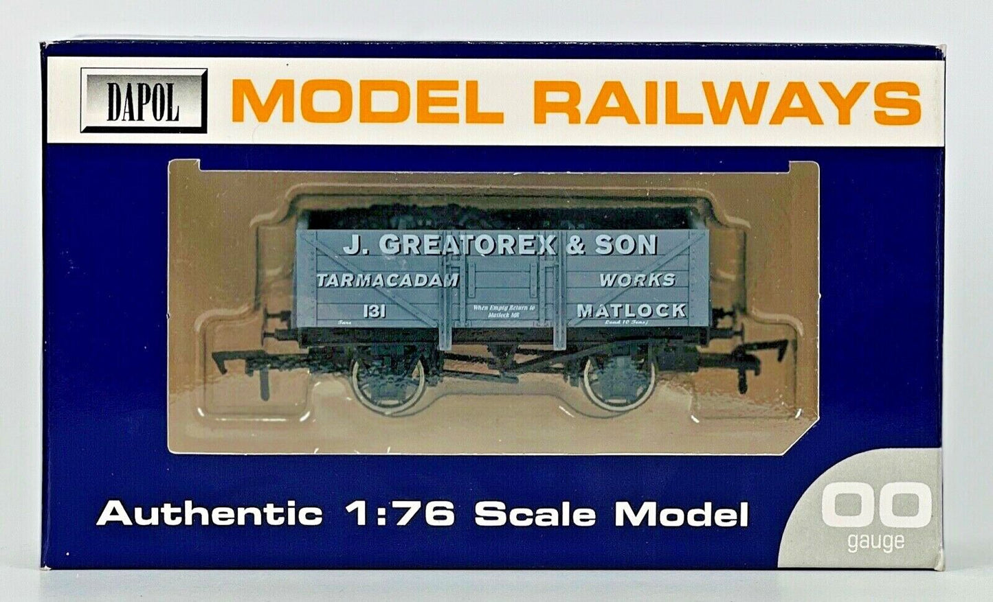 DAPOL 00 GAUGE - J.GREATOREX & SON TARMACADAM WORKS MATLOCK 131 (LTD EDITION)