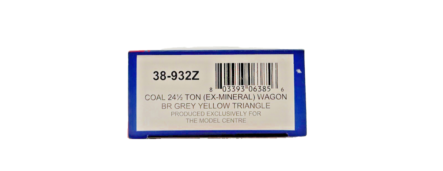 BACHMANN OO GAUGE - 38-932Z - COAL 24.5 TON (EX MINERAL WAGON) BR GREY FOR TMC