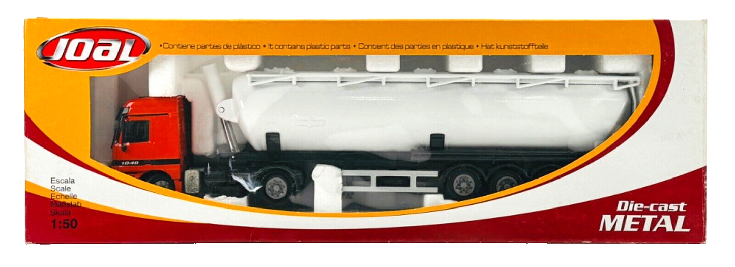 JOAL 1/50 SCALE - MERCEDES BENZ ACTROS 1840 SEMI BULK POWDER TRANSPORT - BOXED