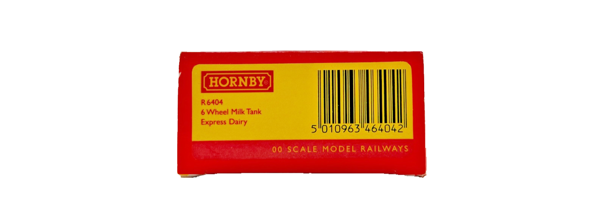 HORNBY OO GAUGE - R6404 - 6 WHEEL MILK TANK EXPRESS DAIRY MILK FOR LONDON BOXED