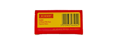 HORNBY OO GAUGE - R6404 - 6 WHEEL MILK TANK EXPRESS DAIRY MILK FOR LONDON BOXED