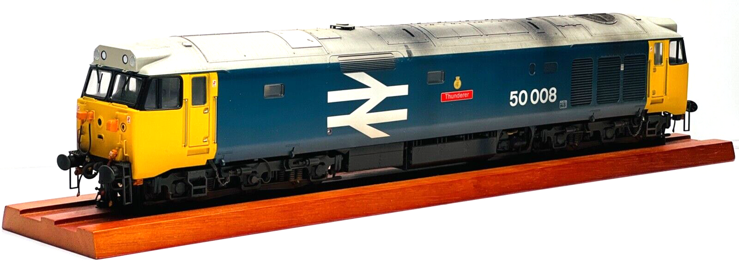 HELJAN O GAUGE CLASS 50 BR LARGE LOGO 50008 'THUNDERER' (TMC RENAMED/RENUMBERED)