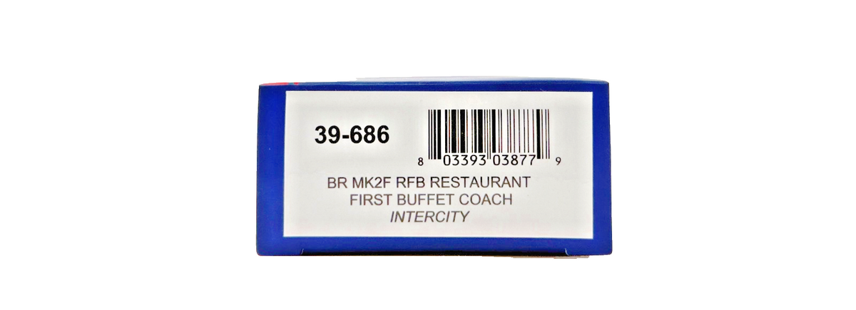 BACHMANN OO GAUGE - 39-686 - BR MK2F RFB RESTAURANT FIRST BUFFET COACH INTERCITY