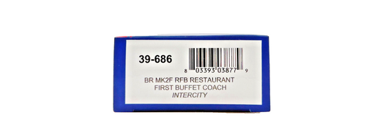 BACHMANN OO GAUGE - 39-686 - BR MK2F RFB RESTAURANT FIRST BUFFET COACH INTERCITY