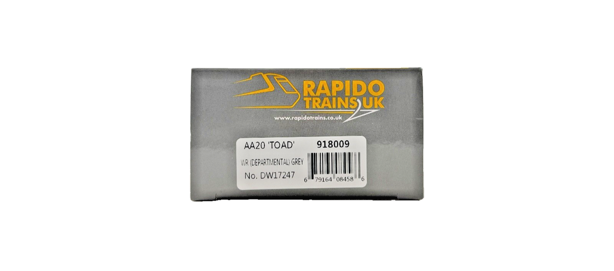 RAPIDO OO GAUGE - 918009 - AA20 TOAD WR (DEPARTMENTAL) GREY BRAKE VAN DW17247
