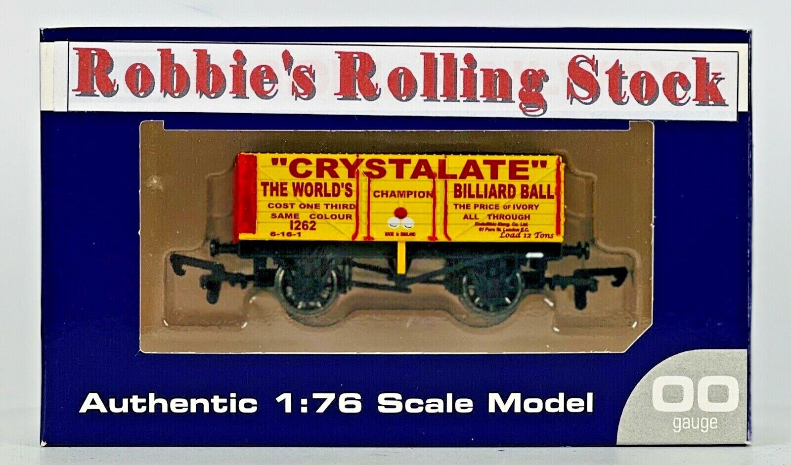 DAPOL 00 GAUGE - CRYSTALATE WORLD CHAMPION BILLIARD BALL (ROBBIES ROLLING STOCK)