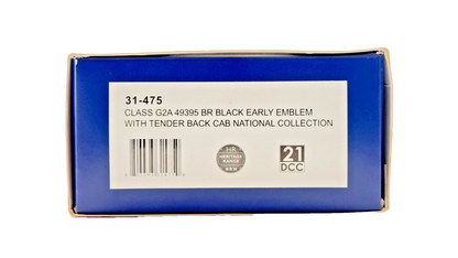 BACHMANN OO GAUGE - 31-475 - CLASS G2A 49395 BR BLACK EARLY EMBLEM NRM HERITAGE