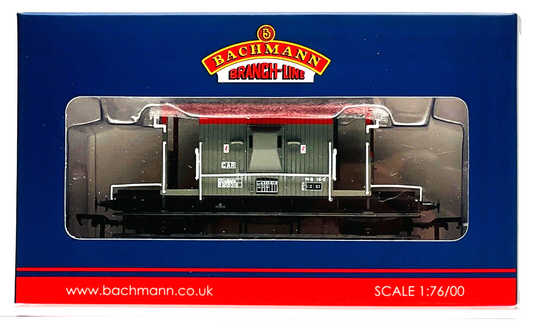 BACHMANN 00 GAUGE - 37-535C - 20 TON BRAKE VAN BR RAILFREIGHT RED/GREY - NEW