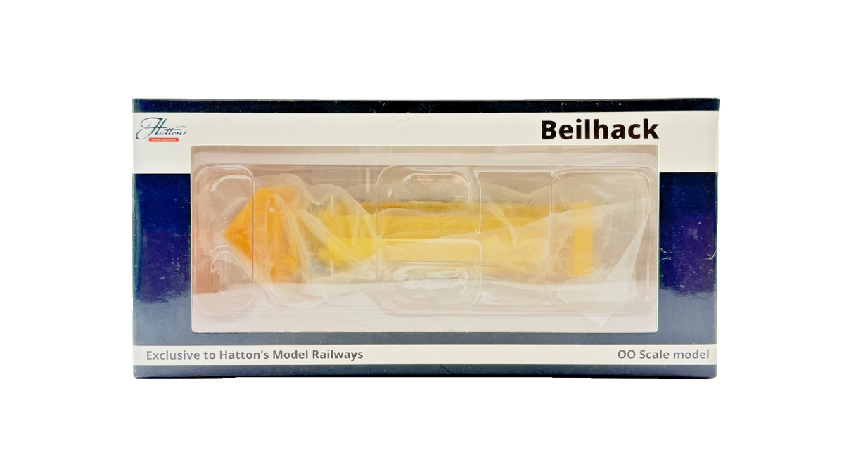 HATTONS OO GAUGE - H4-BH-002 - BEILHACK SNOW PLOUGH BR YELLOW ADB965577 BOXED