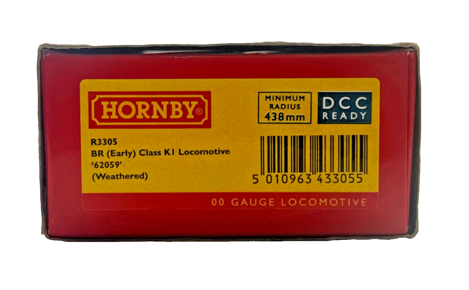 HORNBY 00 GAUGE - R3305 - BR BLACK (EARLY) CLASS K1 LOCOMOTIVE 62059 (WEATHERED)