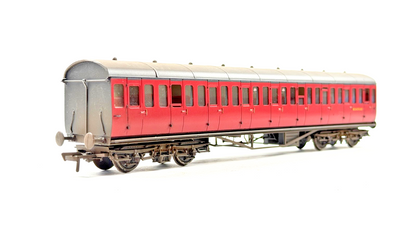 LARRY GODDARD 00 GAUGE BRASS KIT BUILT GWR DIA.121 CRIMSON SUBURBAN COACH W5476W