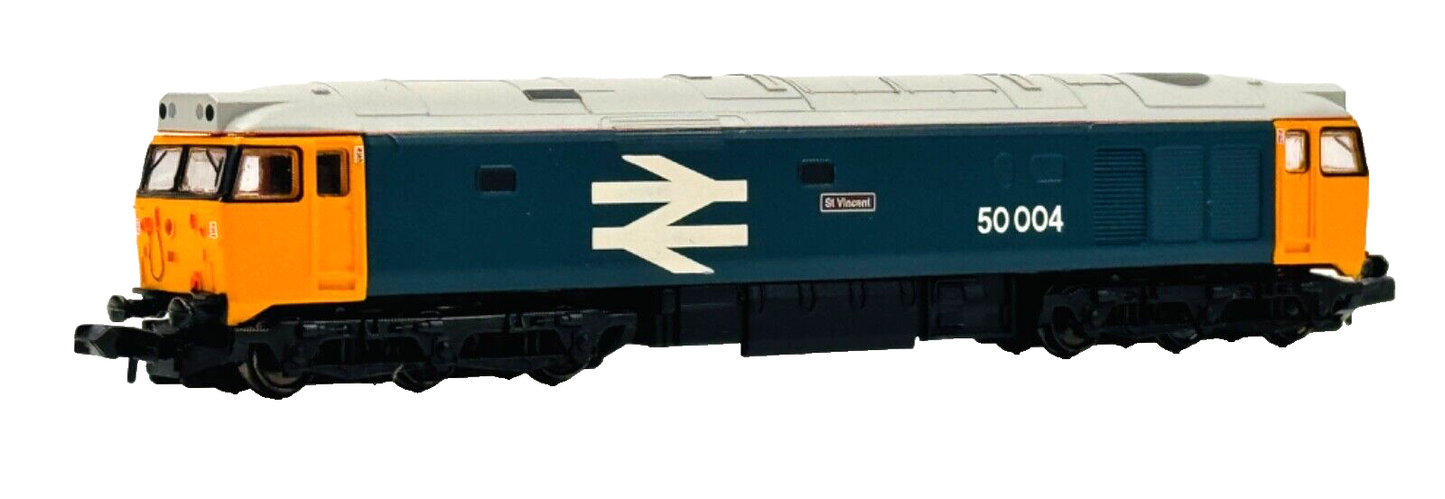 GRAHAM FARISH N GAUGE - 371-251 - CLASS 50 DIESEL 50004 LARGE LOGO 'ST VINCENT'