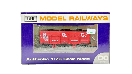 DAPOL 00 GAUGE - ARNOLD QUARRIES B.Q.C. 20T MINERAL WAGON 99 (LIMITED EDITION)