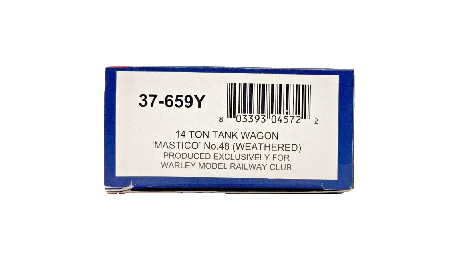 BACHMANN 00 GAUGE - 37-659Y - 14 TON TANK WAGON MASTICO NO.48 (WARLEY)