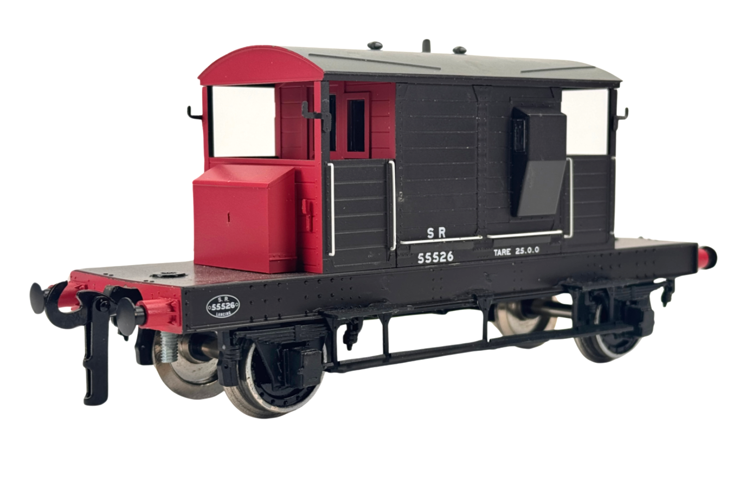 DAPOL O GAUGE - 7F-100-006 - BRAKE VAN SR SOUTHERN BROWN RED (NOT PERFECT) BOXED