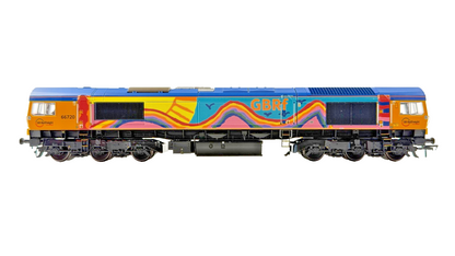 BACHMANN OO GAUGE - 32-979V - CLASS 66 DIESEL 66720 GBRF RAINBOW RAIL EXPRESS