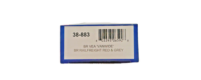 BACHMANN OO GAUGE - 38-883 - BR VEA VANWIDE BR RAILFREIGHT RED & GREY