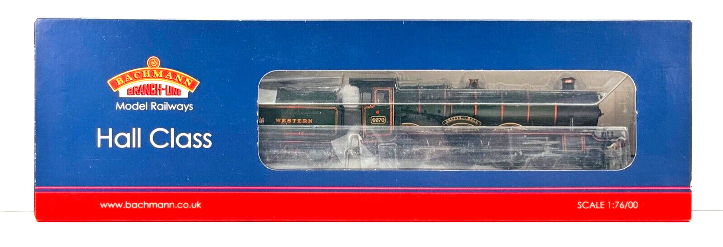 BACHMANN 00 GAUGE - 32-004 - HALL CLASS 4970 'SKETTY HALL' GREAT WESTERN GREEN