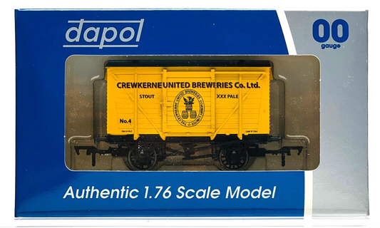 DAPOL 00 GAUGE - CREWKERNE BREWERIES CO STOUT PALE VENT 4 (BURNHAM LIMITED ED)