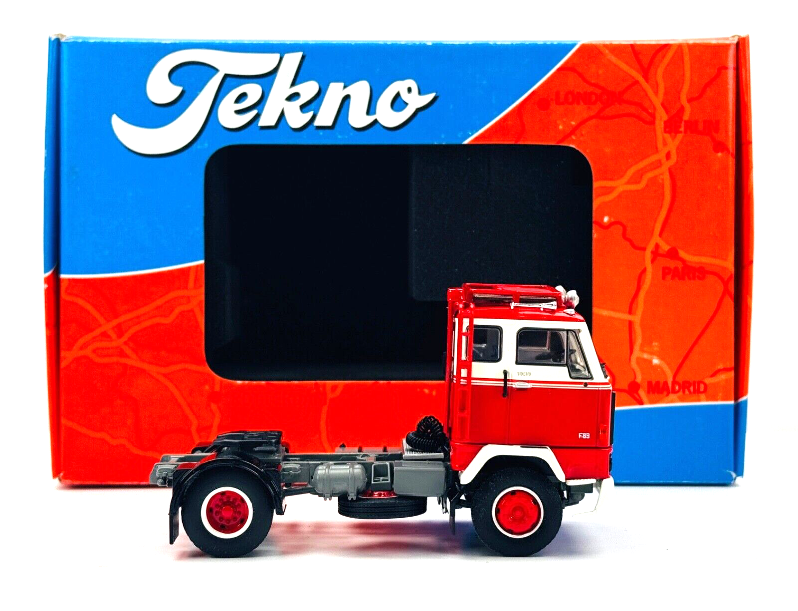 TEKNO 1/50 SCALE - 68025 - VOLVO F89 4X2 RED CAB UNIT (BASIC PLUS) - BOXED