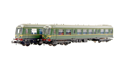 GRAHAM FARISH N GAUGE - 371-875A - CLASS 108 DMU 2 CAR BR GREEN SPEED WHISKERS