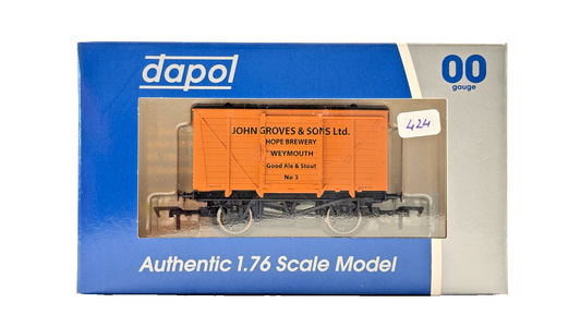 DAPOL 00 GAUGE - JOHN GROVES HOPE BREWERY WEYMOUTH VENT VAN 3 (LIMITED EDITION)