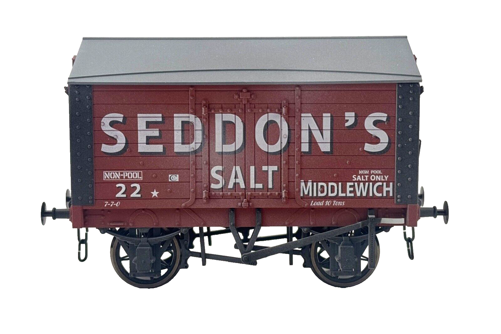 DAPOL O GAUGE - 7F-018-013W - SEDDONS SALT VAN WEATHERED NO.22 - BOXED