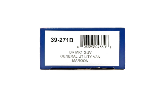 BACHMANN 00 GAUGE - 39-271D - BR MK1 GUV GENERAL UTILITY VAN MAROON M86223 BOXED