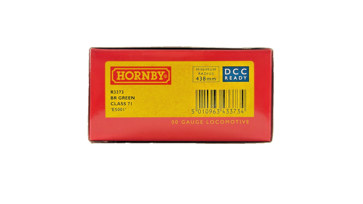 HORNBY OO GAUGE - R3373 - CLASS 71 DIESEL BR GREEN E5001 (AS PRESERVED) BOXED