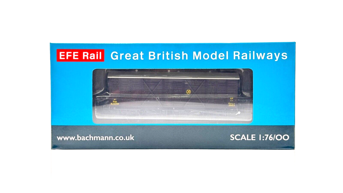 EFE RAIL 00 GAUGE - E87059 - GWR 10T BLOATER FISH VAN GWR BROWN - BOXED