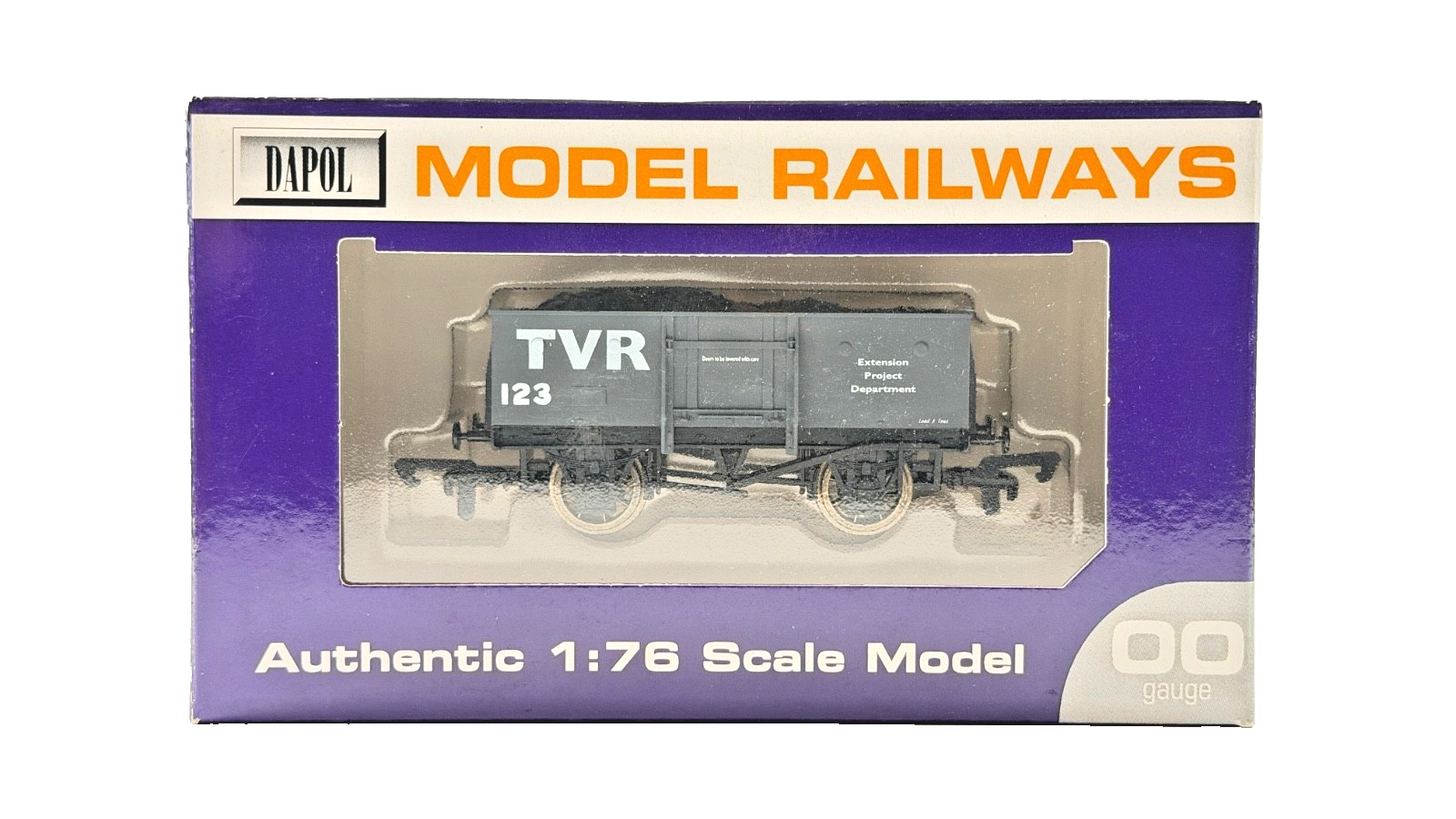 DAPOL 00 GAUGE - TVR EXTENSION PROJECT DEPARTMENT PLANK WAGON (LIMITED EDITION)