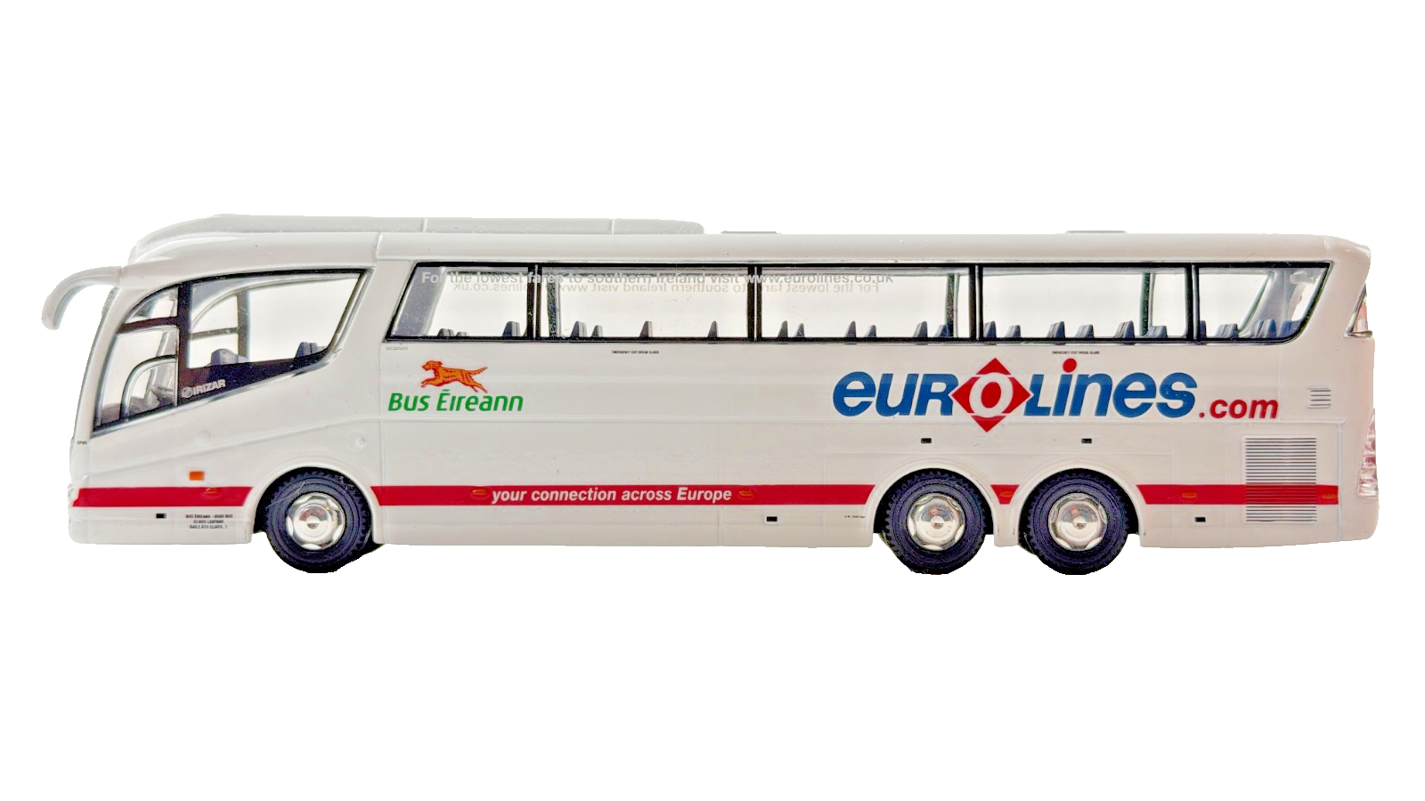 OXFORD DIECAST 1/76 SCALE - SCANIA IRIZAR BUS EIREANN EUROLINES COACH UNBOXED #1