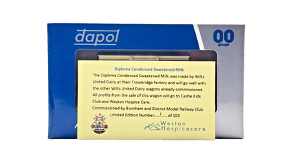 DAPOL 00 GAUGE - DIPLOMA CONDENSED SWEETENED MILK VAN (LIMITED EDITION 001/103)