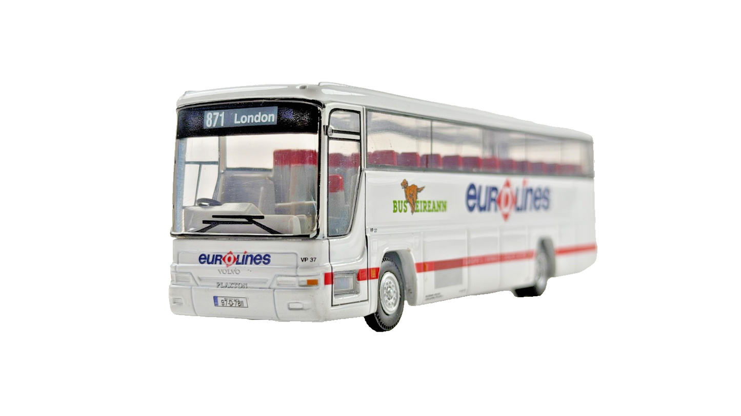 CORGI 1/76 SCALE - PLAXTON PREMIERE EUROLINES BUS EIREANN LONDON COACH UNBOXED