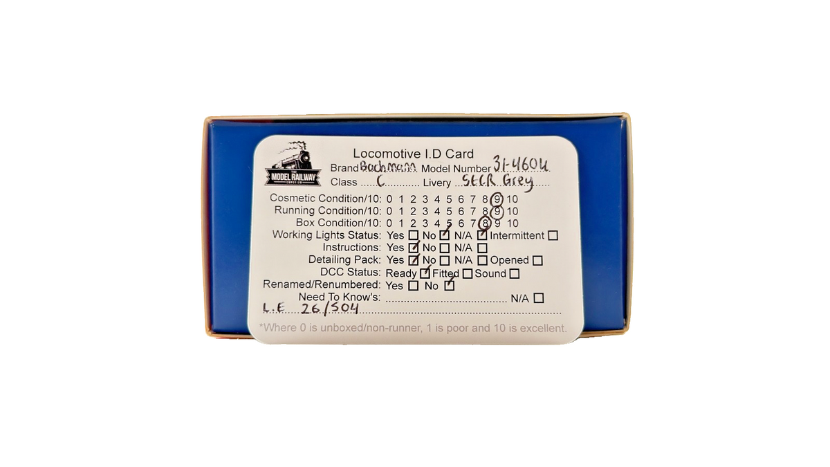 BACHMANN OO GAUGE - 31-460K - C CLASS 689 SE&CR WARTIME GREY (COLLECTORS CLUB)
