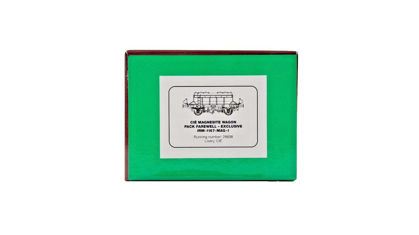IRISH RAILWAY MODELS 00 GAUGE - IRM-1167-MAG-1 - CIE MAGNESITE WAGON "FAREWELL"