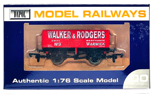 DAPOL 00 GAUGE - WALKER & RODGERS COAL MERCHANTS WARWICK NO.3 (LIMITED EDITION)