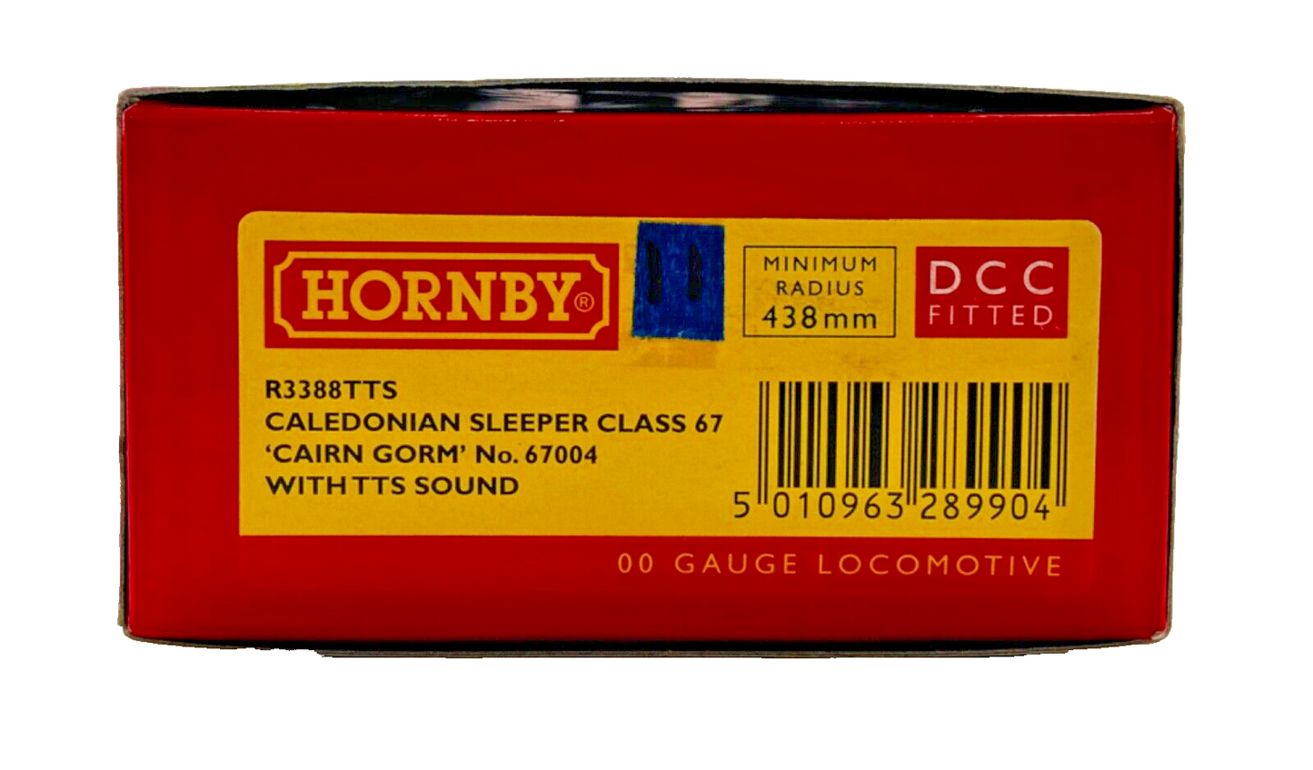 HORNBY 00 GAUGE - R3388 - CLASS 67 DIESEL 67004 CALEDONIAN CAIRN GORM DCC READY