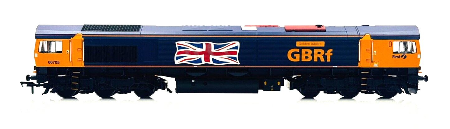 BACHMANN 00 GAUGE - 32-727Y - CLASS 66 DIESEL 66705 GBRF 'GOLDEN JUBILEE' KMRC