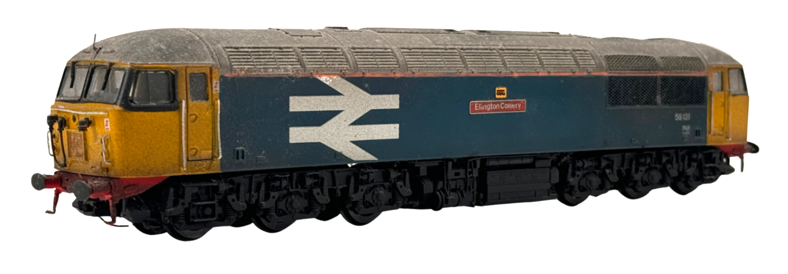 HORNBY 00 GAUGE - CLASS 56 DIESEL LARGE LOGO ELLINGTON COLLIERY BENS RESPRAYS