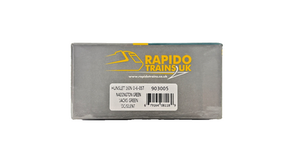 RAPIDO OO GAUGE - 903005 - HUNSLET 16IN 0-6-0ST NASSINGTON JACKS GREEN BOXED
