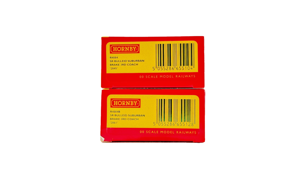 HORNBY OO GAUGE - R4884/R4884B - SR BULLEID SUBURBAN BRAKE 3RD COACHES X 2