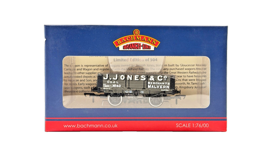 BACHMANN 00 GAUGE - 37-050P - 5 PLANK WAGON J. JONES & CO MALVERN (WARLEY)