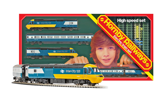 HORNBY 00 GAUGE - R1289M - RETRO INSPIRED INTERCITY 125 HIGH SPEED TRAIN SET NEW