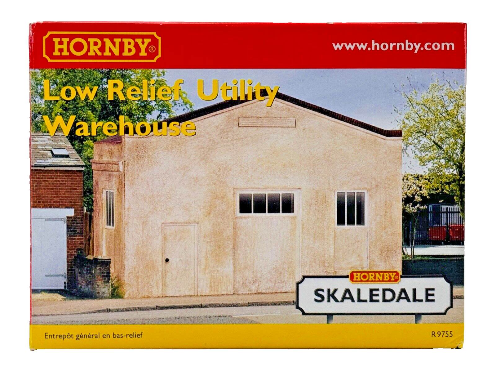 HORNBY 00 GAUGE SKALEDALE - R9755 - LOW RELIEF UTILITY WAREHOUSE - BOXED